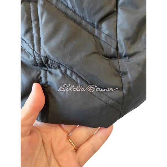 Eddie Bauer Black Goose Down Quilted Puffer Vest Size S Outerwear Outdoors - Picture 5 of 7